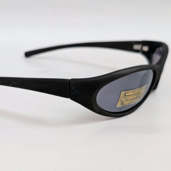 NWT Vintage 90's PC Small Rectangle Sport Wrap Sunglasses (M. Black) - Picture 2 of 5
